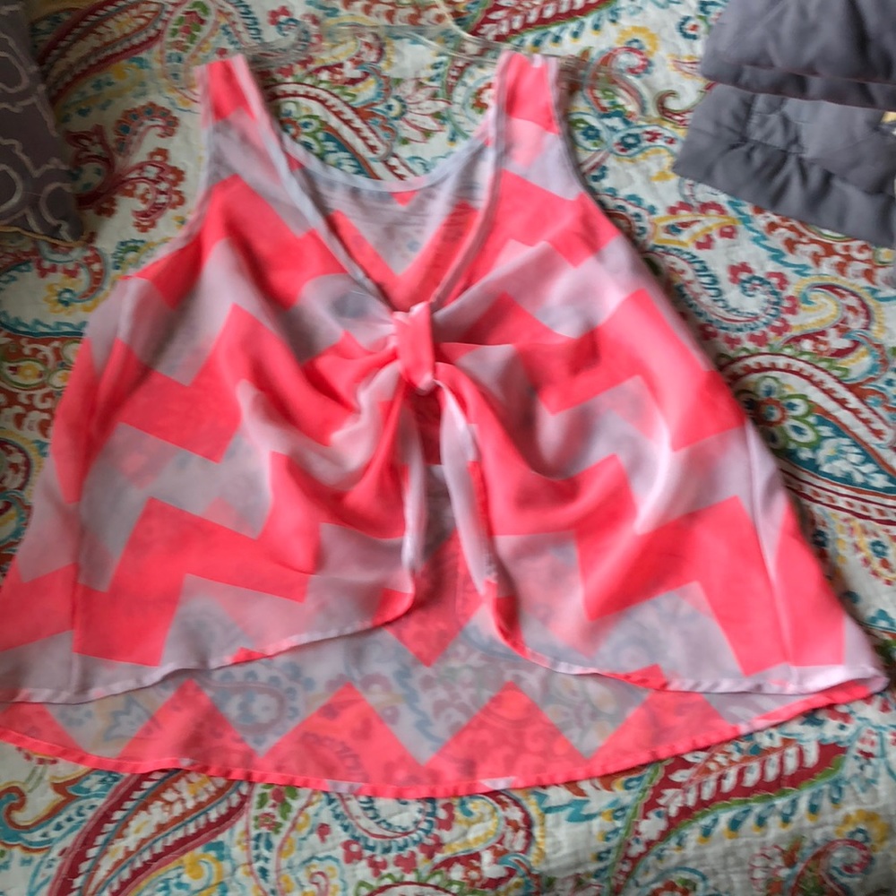 Open back tank top